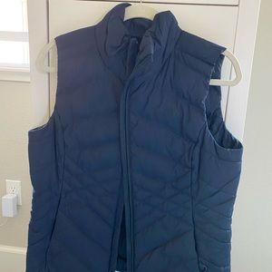 North face navy blue vest